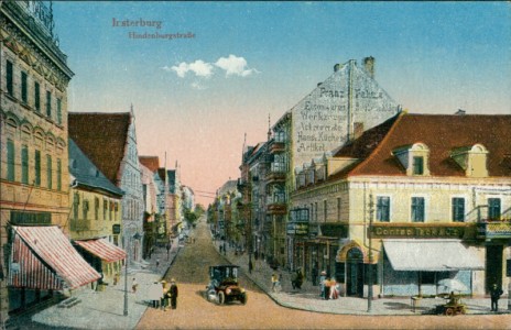 Alte Ansichtskarte Insterburg / Tschernjachowsk, Hindenburgstraße