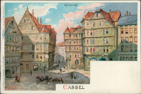 Alte Ansichtskarte Kassel, Altmarkt