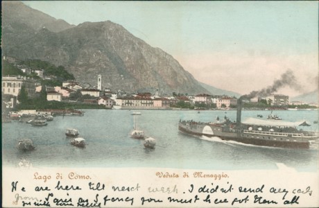 Alte Ansichtskarte Lago di Como, Veduta di Menaggio