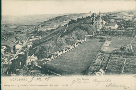 Alte Ansichtskarte Würzburg, Das Käppele