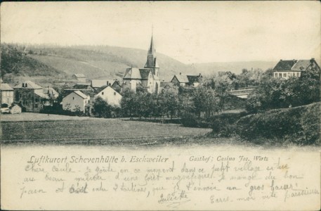 Alte Ansichtskarte Stolberg (Rhld.)-Schevenhütte, Gesamtansicht