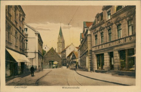 Alte Ansichtskarte Castrop, Widumerstraße