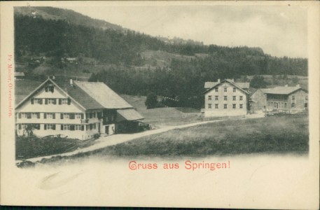 Alte Ansichtskarte Riefensberg-Springen, Teilansicht