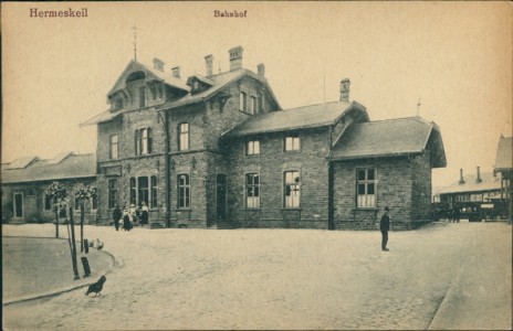 Alte Ansichtskarte Hermeskeil, Bahnhof