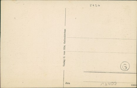 Adressseite der Ansichtskarte Geilenkirchen, Hauptstraße