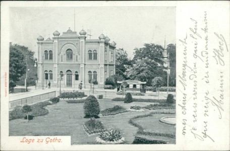 Alte Ansichtskarte Gotha, Loge zu Gotha