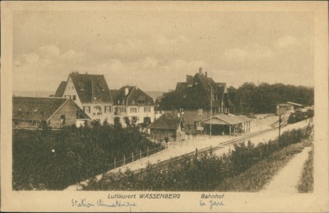 Alte Ansichtskarte Wassenberg, Bahnhof