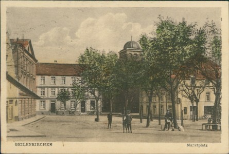 Alte Ansichtskarte Geilenkirchen, Marktplatz