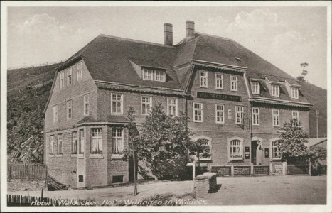 Alte Ansichtskarte Willingen (Upland), Hotel "Waldecker Hof"