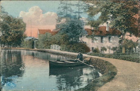 Alte Ansichtskarte Viersen, Parkpartie in der Kaisermühle