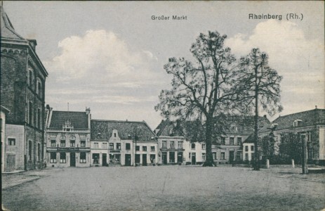 Alte Ansichtskarte Rheinberg, Großer Markt