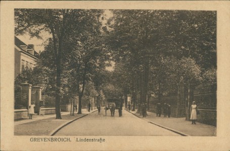 Alte Ansichtskarte Grevenbroich, Lindenstraße