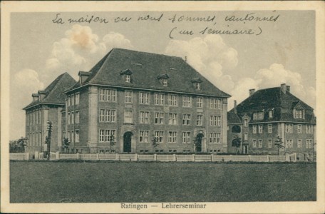 Alte Ansichtskarte Ratingen, Lehrerseminar