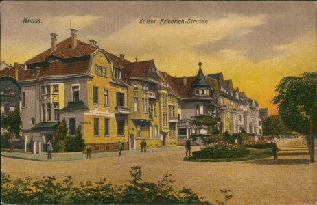 Alte Ansichtskarte Neuss, Kaiser Friedrich-Strasse