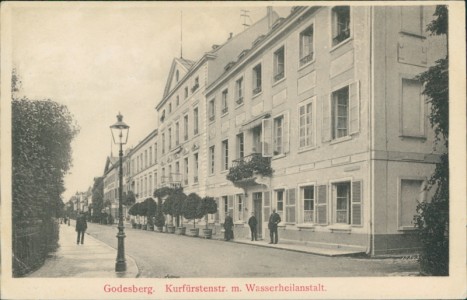Alte Ansichtskarte Bad Godesberg, Kurfürstenstr. m. Wasserheilanstalt