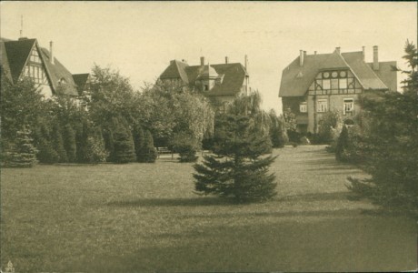 Alte Ansichtskarte Leverkusen, Farbenfabriken vorm. Friedr. Bayer & Co. A. 3: Friedr. Bayer-Platz, Arbeiter-Kolonie II