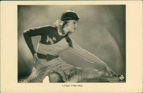 Alte Ansichtskarte Lilian Harvey, 