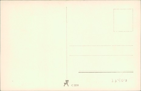 Adressseite der Ansichtskarte Johannes Heesters, 