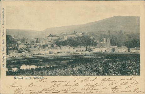 Alte Ansichtskarte Sierck-les-Bains, Panorama