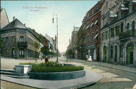 Alte Ansichtskarte Pirmasens, Alleestraße