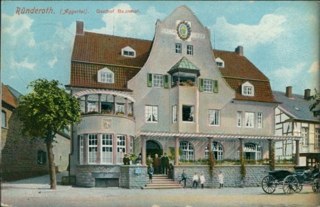 Alte Ansichtskarte Engelskirchen-Ründeroth, Gasthof Baumhof