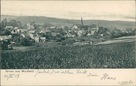 Alte Ansichtskarte Waldbröl, Gesamtansicht