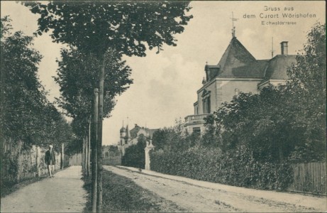 Alte Ansichtskarte Bad Wörishofen, Eichwaldstrasse