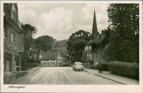 Alte Ansichtskarte Rösrath-Hoffnungsthal, Straßenpartie