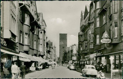 Alte Ansichtskarte Leverkusen-Wiesdorf, Hauptstraße