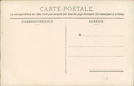 Adressseite der Ansichtskarte Yverdon-les-Bains, Les Collèges