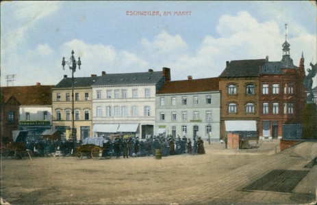 Alte Ansichtskarte Eschweiler, Am Markt
