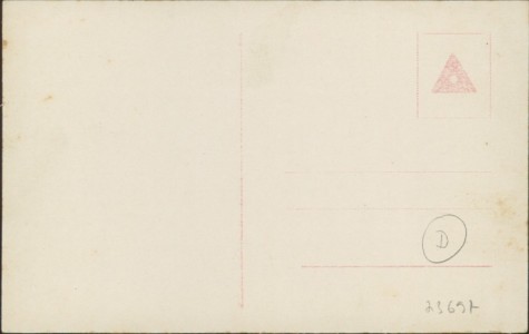 Adressseite der Ansichtskarte Die Besatzung der heimgekehrten "Möwe", 