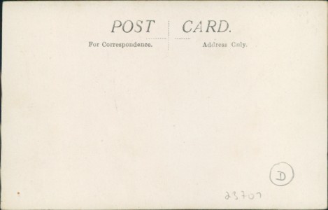 Adressseite der Ansichtskarte HMS Hawkins, 