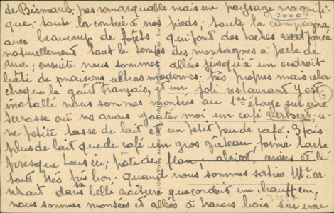 Adressseite der Ansichtskarte Stuttgart-Hedelfingen, Gesamtansicht