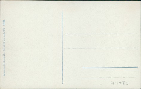 Adressseite der Ansichtskarte Detmold, Langestraße