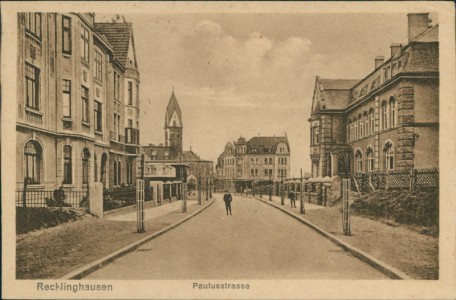 Alte Ansichtskarte Recklinghausen, Paulusstrasse
