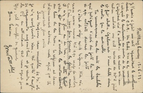 Adressseite der Ansichtskarte Recklinghausen, Villa Franka